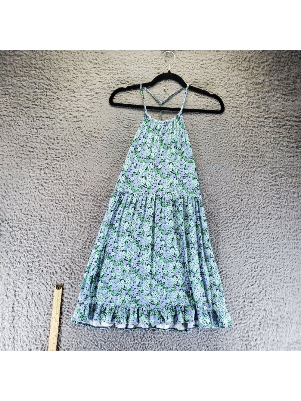 Harper Canyon Dress Girls XL Navy Blue Floral Sleeveless Tiered Ruffle *NWT*